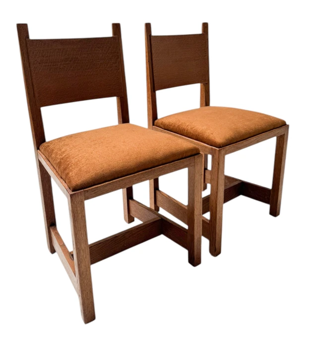 Two Art Deco Modernist Side Chairs by Hendrik Wouda for Pander, 1924